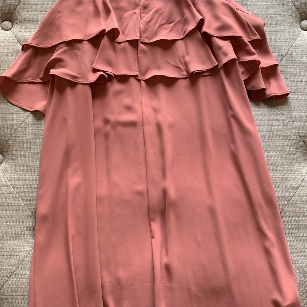 BCBGMaxAzria Pink Ruffle Mini Dress - Picture 15 of 16